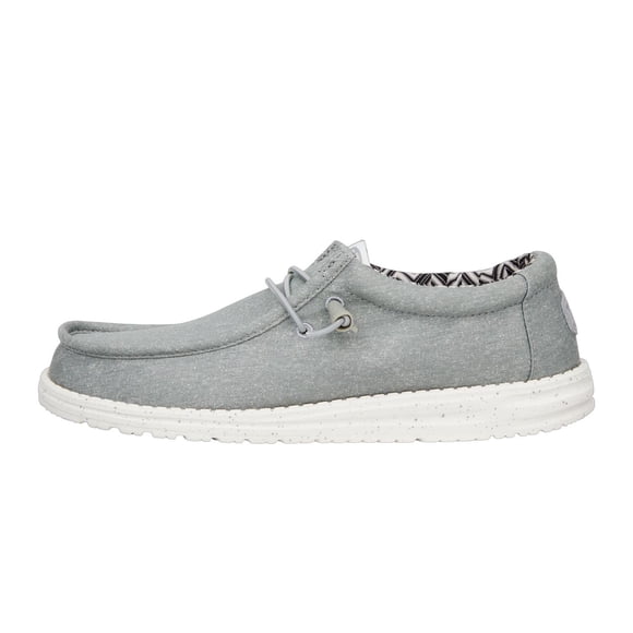 Zapatos HEYDUDE Wally Canvas Wide Gris Claro para Hombre Talla M10