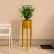 thumbnail image 2 of Porta Macetero Pedestal Decorativo Dorado 76 cm, 2 of 3