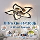 thumbnail image 2 of Ventilador de Techo Dalouguan 24" Negro LED con Control Remoto y 6 Velocidades, 2 of 3