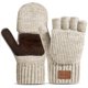 thumbnail image 1 of Guantes Mitones Térmicos de Invierno Sin Dedos FlexiGlide Beige, 1 of 7