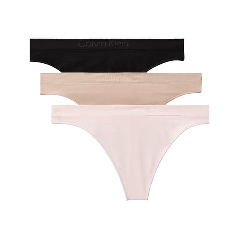 Calvin Klein Bonded Flex, Sin Costuras, Tanga Calvin Klein, Paquete De 3