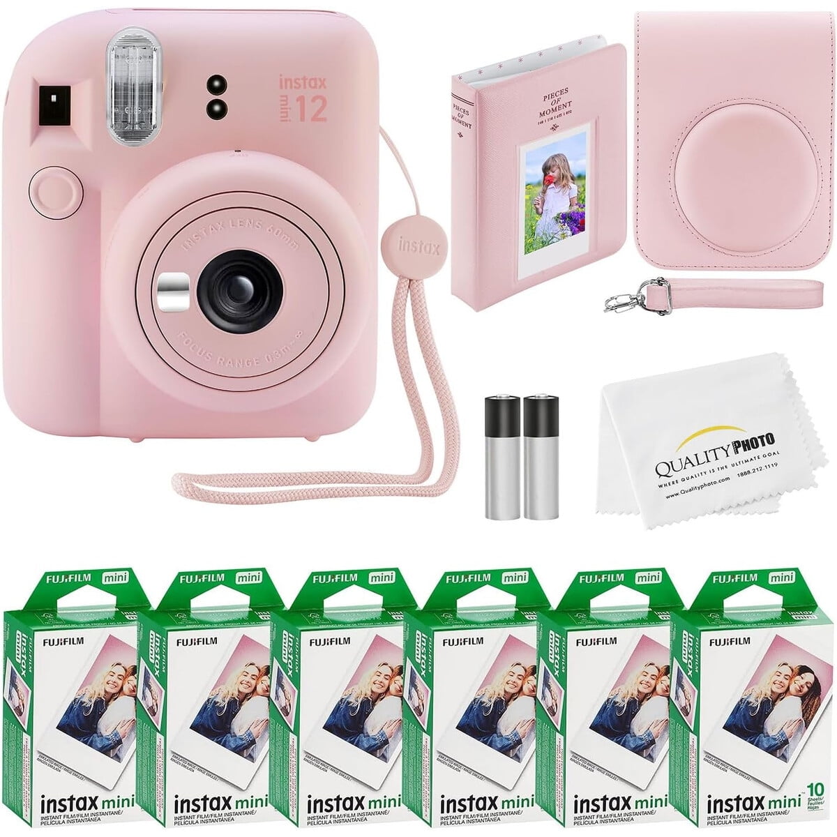 Cámara Instantánea Fujifilm Instax Mini 12 Pack 60 Fotos