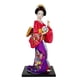 thumbnail image 5 of Figuras en Miniatura de Muñeca Geisha Japonesa de 30 Cm, Estatua de Niña, Escultura de Figura Coleccionable de Geisha Asiática para Escritorio, Dormit , Rojo purpura, 5 of 5