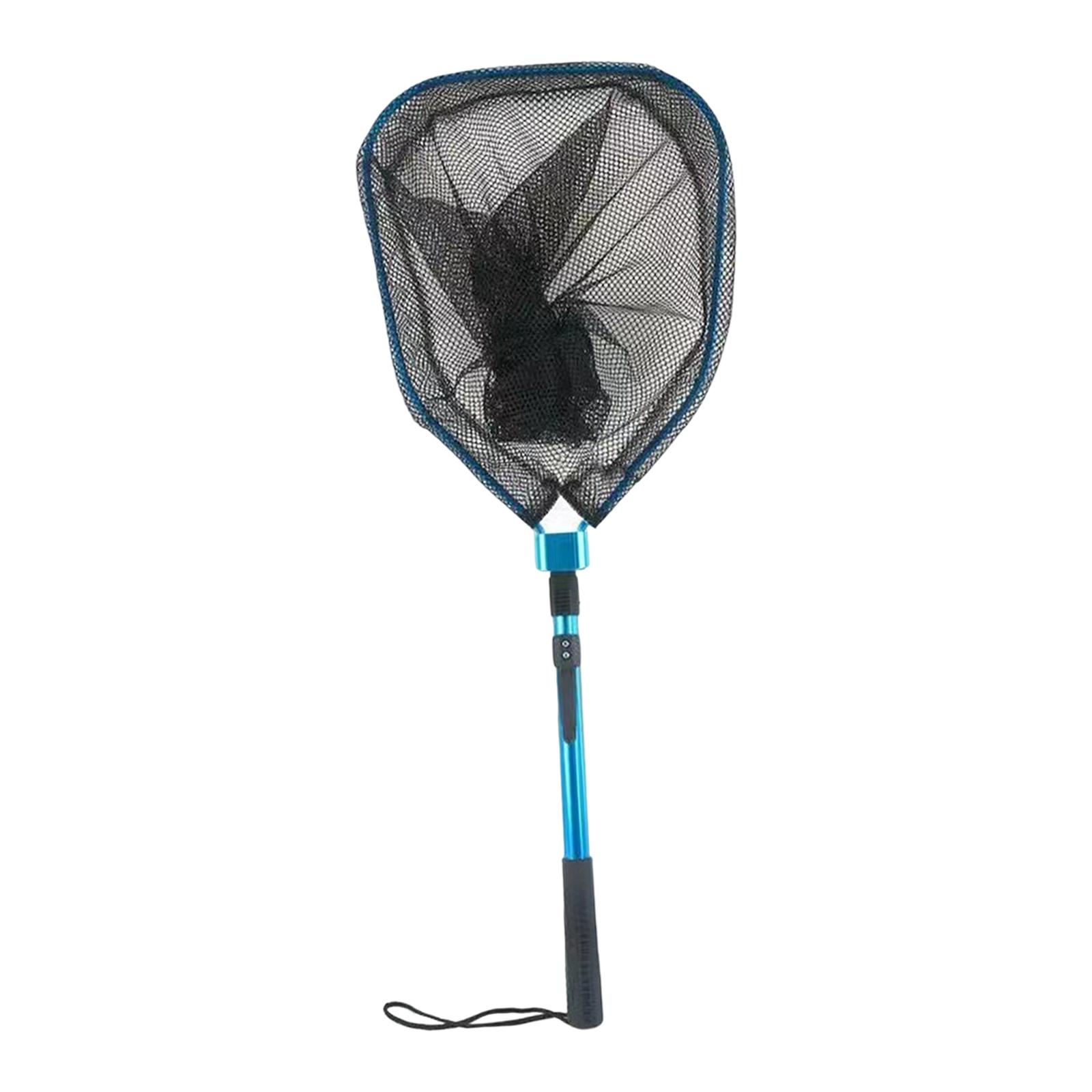 Ioensy - Red De Pesca Con Agarre Antideslizante Red De Captura De Peces Portátil Para Kayak De Agua Salada Barco Malla Pequeña Plegable