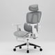 thumbnail image 2 of Silla De Oficina Ergonomica Pata Acero Con Colgador De Ropa Color Blanco Material Del Tapizado Algodón, 2 of 8