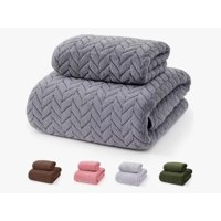 Atlas - Juego De 2 Toallas De Baño Gris