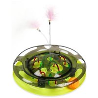 Total Upgrate - Juguete 3 En 1 Plato Giratorio Para Gatos Mascotas