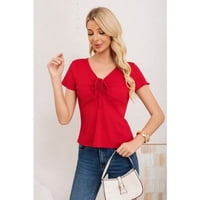 Likeshop - Polera Mujer Manga Corta Acanalada Tiritas 3394