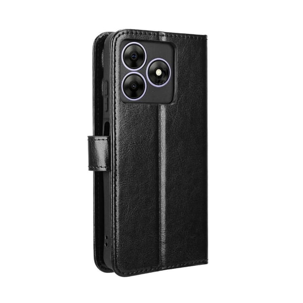 Funda tipo libro para Blackview Wave 8/Wave 8C/Oscal Flat 2, cartera todo‑en‑uno, funda multifuncional con tarjetero y correa de muñeca desmontable