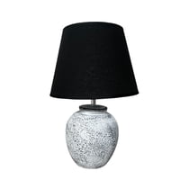 Oem - Lampara De Velador Lampara De Mesa Diseño Ovalado Bl