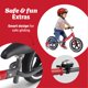 thumbnail image 5 of Bicicleta De Equilibrio Air Ride Con Llantas De Goma De 12 Roja, 5 of 8