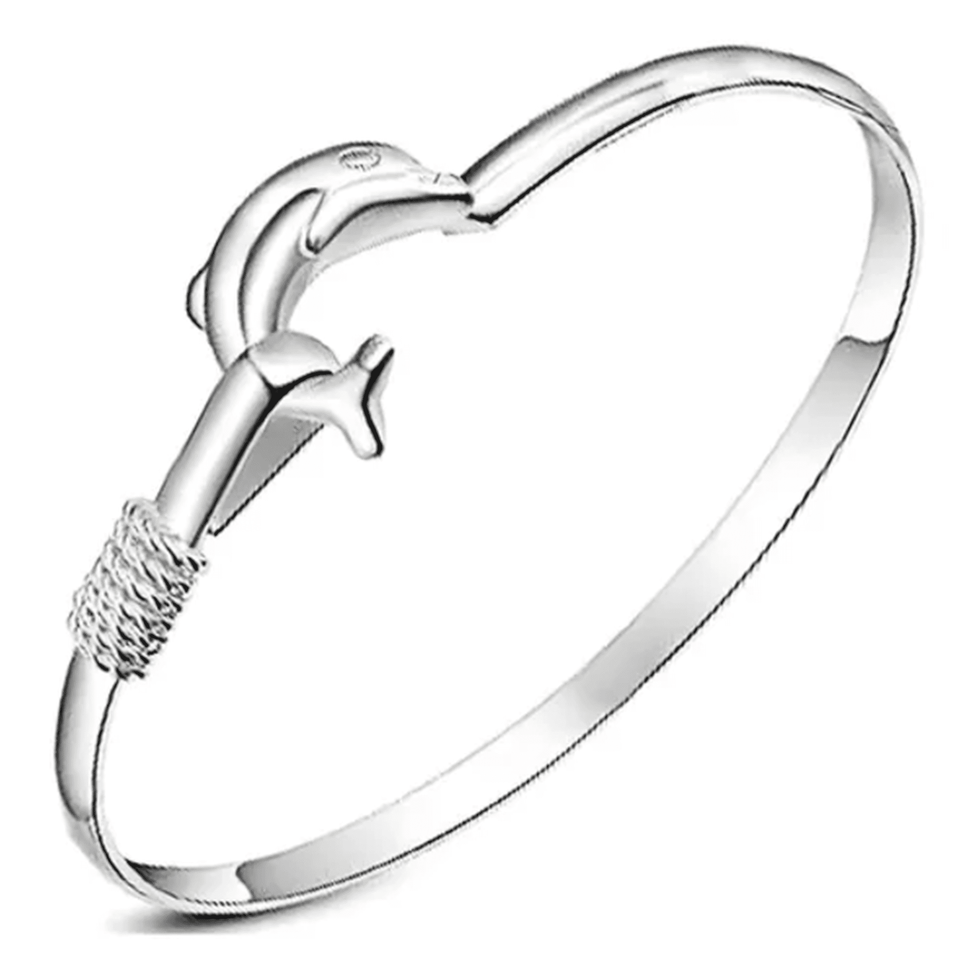 Genérico - Pulsera Plata 925 Delfín Mujer Ajustable