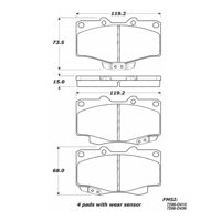 Pastillas Freno Para Auto C-Tek 102.04100