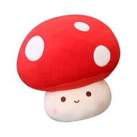 Magideal - Champiñón Relleno Juguete De Peluche Colección Divertida Muñeca Juguetes Sofá De Peluche Almohada Encantador Para Favores Año Nuevo , Rojo 23Cm