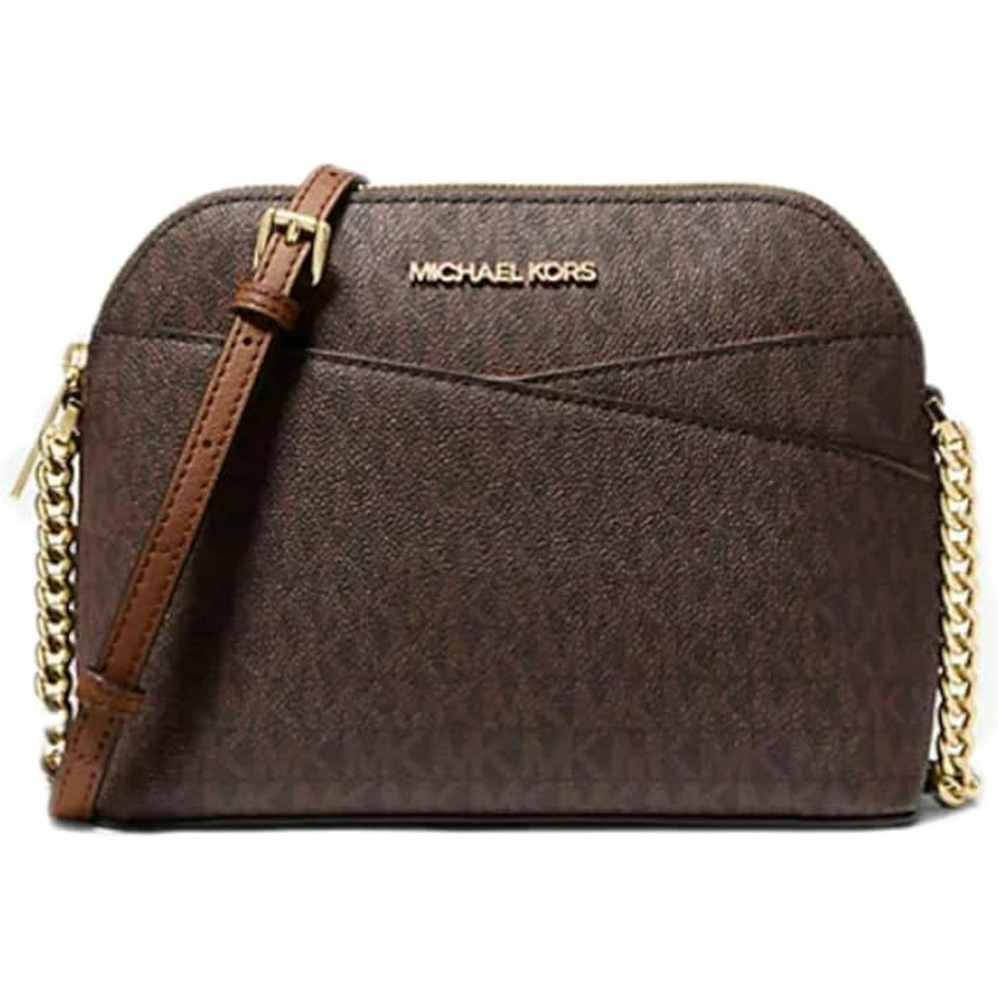 Cartera Michael Kors Jet Set Dome Bolso Cruzado Mediano De Piel