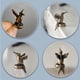 thumbnail image 3 of Remate decorativo magnético para bisagra de puerta WLHYHH de bronce, set, 3 of 7