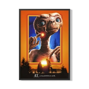 Creango - Cuadro Poster Enmarcado Et El Extraterrestre Diseño 2 Decorativo