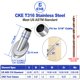 thumbnail image 2 of [Fundas protectoras] Mangas CKE T316 de acero inoxidable de grado marino biseladas en ángulo de 45°, paquete de 40, 2 of 7