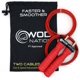thumbnail image 1 of Cuerda para saltar de velocidad WOD Nation, cable ajustable de 11 pies, roja, de acero, 1 of 9