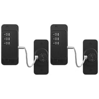 Xusx111 - Cerradura De Refrigerador De Combinación Pesada (Paquete De 2) - Cerraduras De Gabinete A Prueba De Bebés, Sin Perforación Cerraduras De Refrigerador Adhesivo, Para Refrigerador, Armarios, C