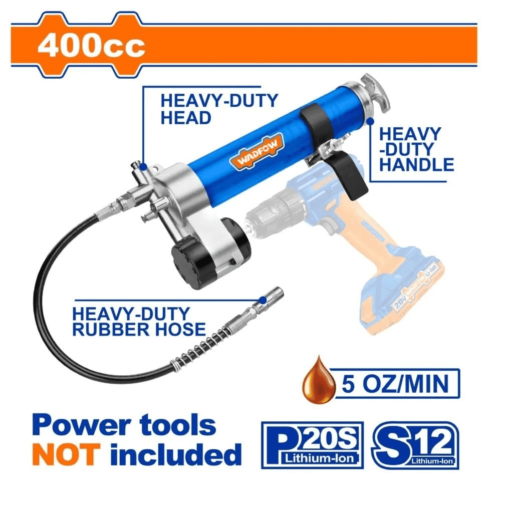 Pistola Engrasadora Para Taladro Inalambrico 400 Cc Wadfow
