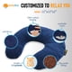 thumbnail image 2 of Almohada cervical SunnyBay para microondas, 1,1 kg, color azul marino, 2 of 6