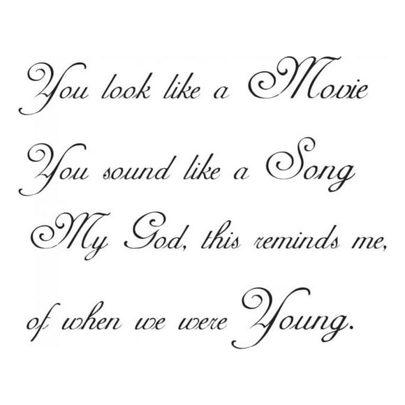 Decomural When We Were Young Adele 25 Song Lyrics WS-40783