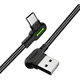 thumbnail image 1 of Cable certificado USB - tipo c gamer mcdodo 90 grados Negro, 1 of 3