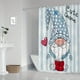 thumbnail image 4 of 1pc Santa Claus Shower Curtain - Waterproof, Machine Washable, and Decorative Bathroom Accessory with Hooks, 4 of 4