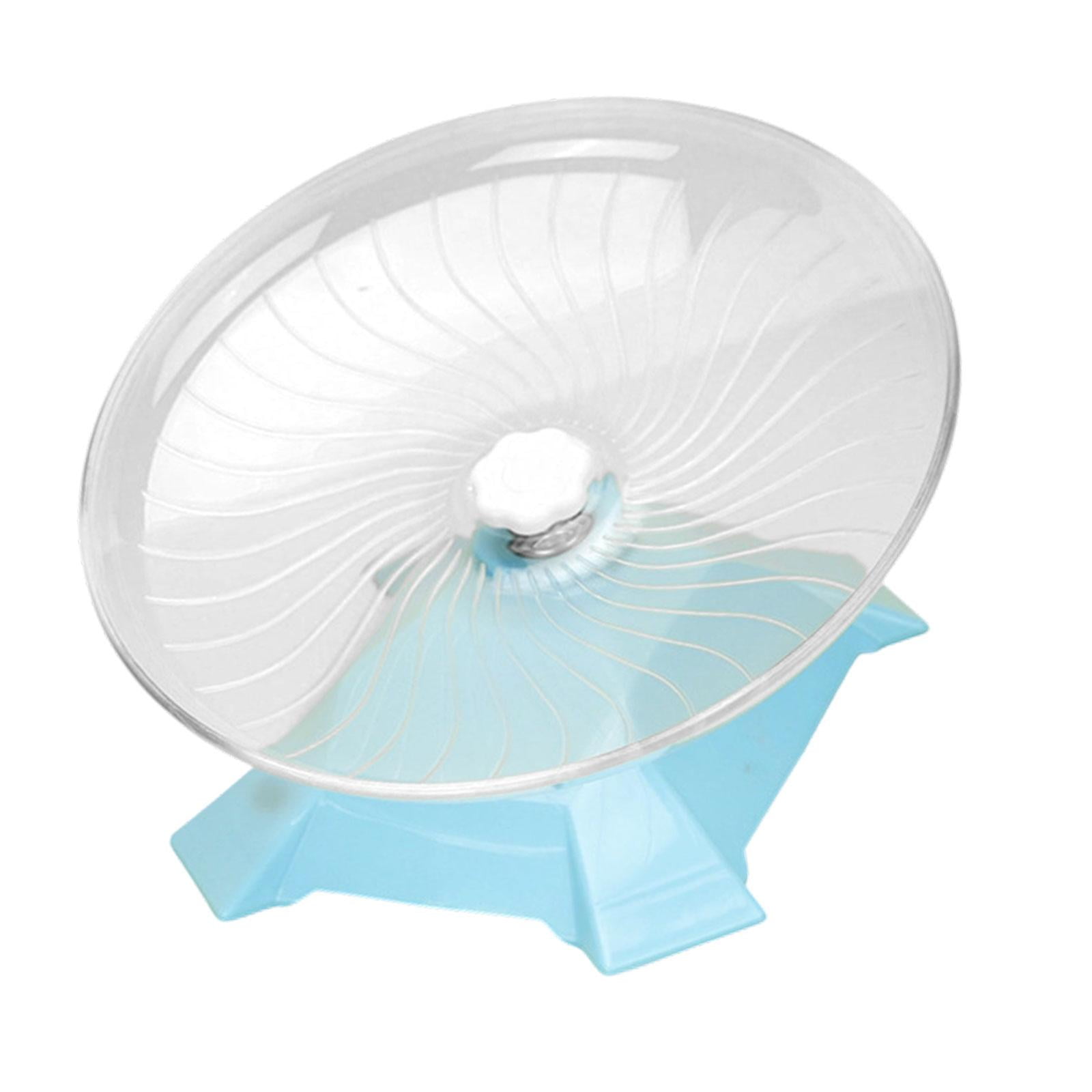 Magideal - Rueda Para Hámster Silenciosa Con Soporte, Juguete Deportivo Redondo Y Silencioso, Rueda Para Correr Para Animales Pequeños, Mascotas Pequeñas, Ratas. Azul