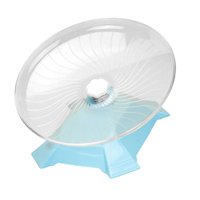 Magideal - Rueda Para Hámster Silenciosa Con Soporte, Juguete Deportivo Redondo Y Silencioso, Rueda Para Correr Para Animales Pequeños, Mascotas Pequeñas, Ratas. Azul