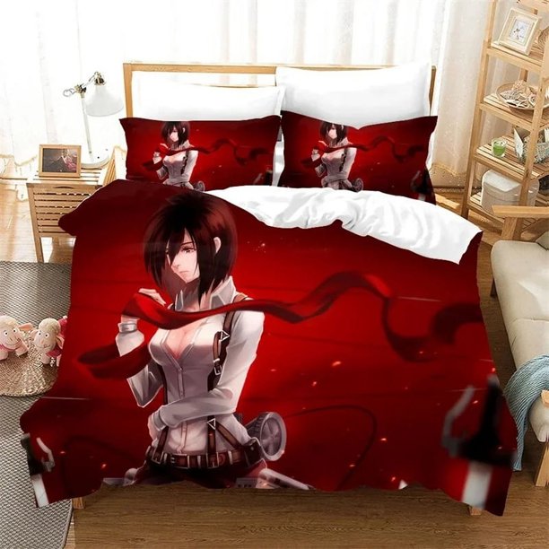 ed Attack On Titan Duvet Cover Bedding Comforter sets Soft Quilt Cover and Pillowcases Single Double Queen KingBed Sheets