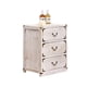 thumbnail image 1 of Velador Dormitorio Blanco Rustico 3 Cajones, 1 of 2