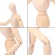 thumbnail image 3 of Figura de arte kukmakri de 30 cm, juego de 5, modelo de madera posable, 3 of 7