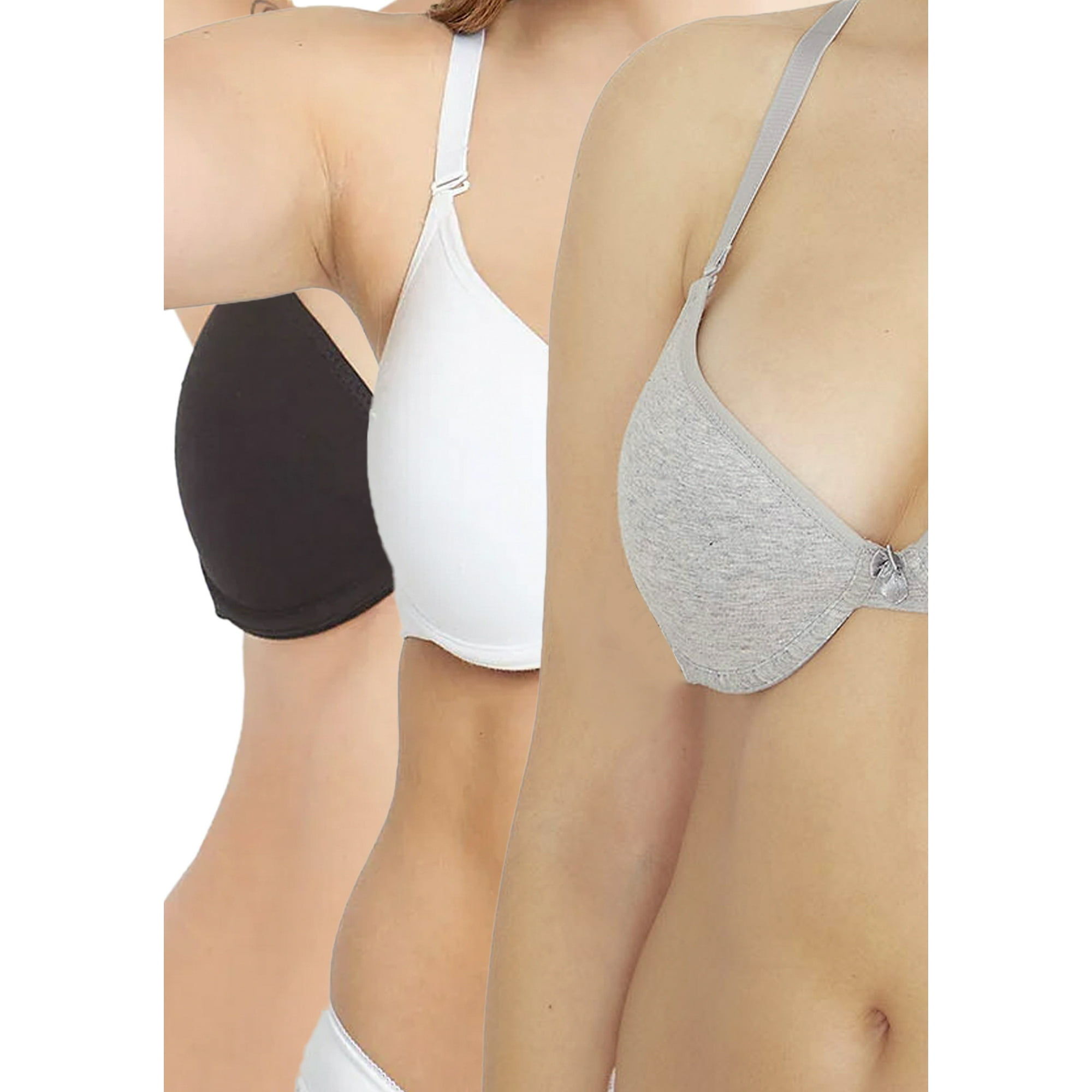 Pack 3x Sosten Soft Algodón P350.010-bla Kayser