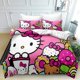 thumbnail image 1 of The Anime Printed Hello Duvet Quilt Cover Kitty Bedding Sets 1 Bed Cover and 2 Pillowcases for Kids Teenagers Adult, 1 of 5