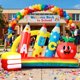 thumbnail image 3 of Inflable DomKom 2,4 m con luces LED – Decoración de regreso a clases, 3 of 8