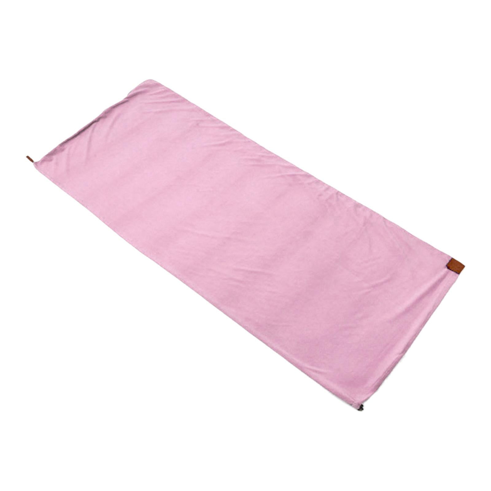 Nishiyuenyi - Saco De Dormir De Forro Polar Suave Para Negocios, Para Mochileros, Manta Térmica Para Acampar, Color Rosa