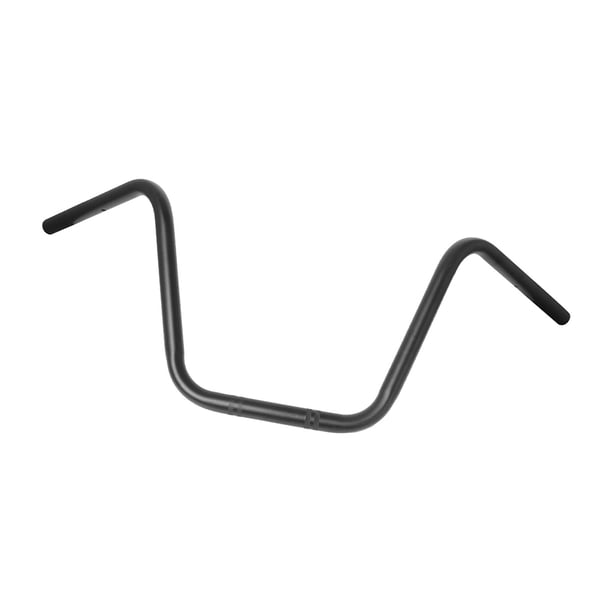 Ape Hanger Manillar de Motocicleta Modificado con Barra de Agarre Ergonómica Fabricado en Hierro Resistente Compatible con Varios Modelos Adecuado Par 25 mm negro