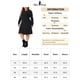 thumbnail image 5 of Agnes Orinda Vestidos de Halloween para Mujer Tallas Grandes Vestido Suéter Cuello Redondo Manga Larga Tejido Jersey Otoño Invierno Vestidos Suéter 2X Negro, 5 of 5
