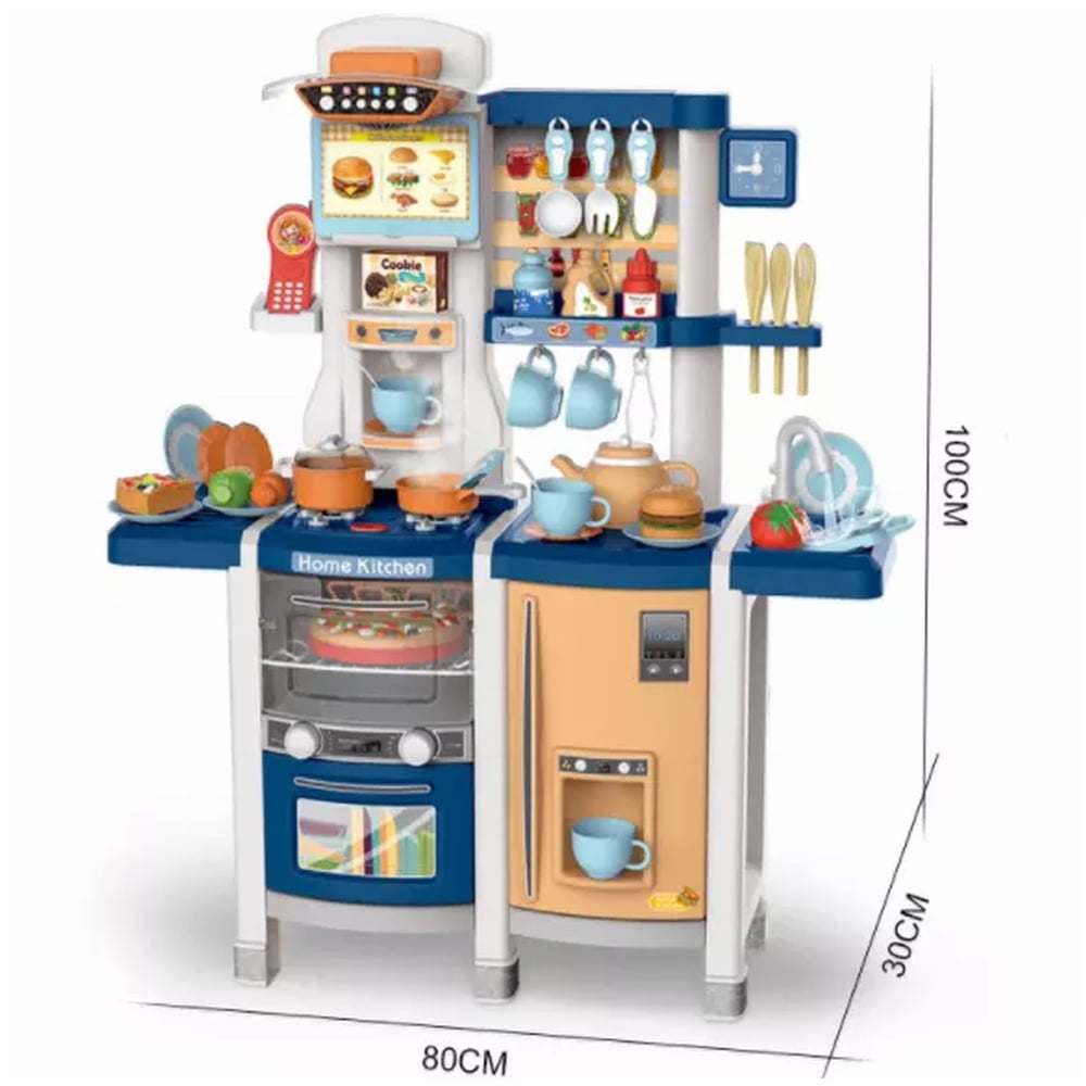Genérico - Cocina De Juguete Con Accesorios Y 100 Cm Altura Azul