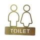 thumbnail image 3 of Letrero De Baño Decorativo Para Hombres Y Mujeres, Tablero De Señalización De Metal Para Baño, Pared, Restaurante, 1 Pieza, 3 of 3