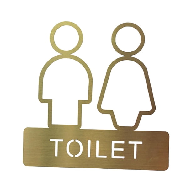 Letrero de baño, letrero de puerta de baño, decoraciones Retro masculinas y femeninas, señalización de baño, placa de señalización para restaurantes, 1 pieza