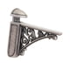 thumbnail image 4 of Soporte De Estante De Vidrio De Repuesto Estilo Barroco Para Montaje En Pared Para Baño, Color Plata Antigua, 4 of 5