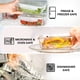 thumbnail image 3 of Contenedores de Vidrio para Almacenamiento de Alimentos Razab Paquete de 8 de 880 ml con Sellado Hermético, 3 of 9