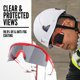 thumbnail image 4 of Gafas de seguridad Jackson Safety Maxview+ con marco rojo y lentes ahumadas, 4 of 6