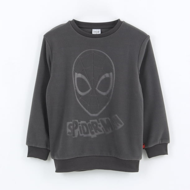 Polar Niño Diseño Frontal Spiderman Gris Marvel