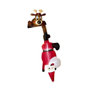 Bothyi - Papá Noel Inflable Colgante De Navidad De 7,97 Pies, Regalo Festivo, Papá Noel Trepador Divertido