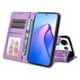thumbnail image 4 of Funda tipo cartera FOXDOCK para OPPO Reno 8 Pro 5G , diseño girasol en relieve, cuero PU, cierre magnético, soporte y tarjetero, 4 of 5