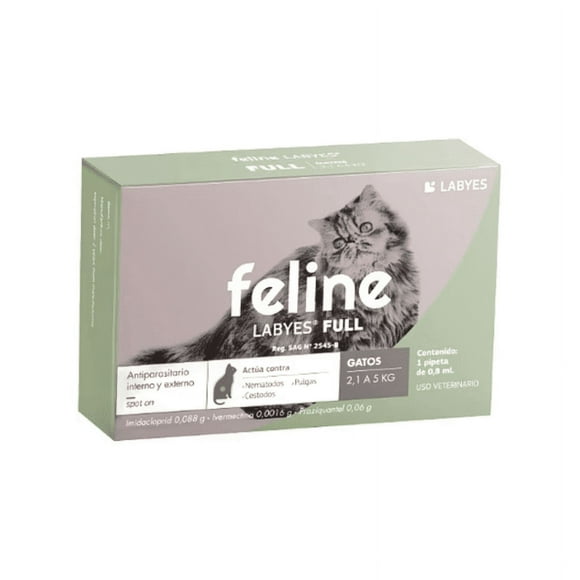 Feline full spot para gatos de 2 a 5 Kg.